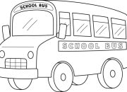 Animated Bus Clipart Coloring Page