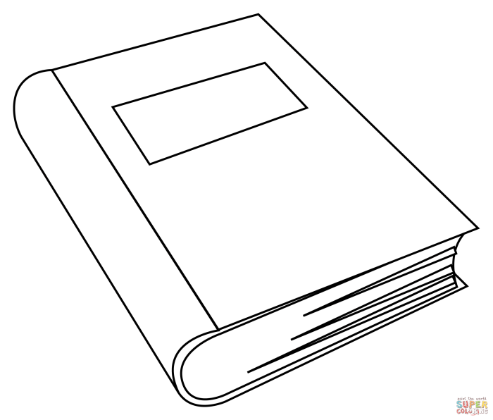 Coloring page of books