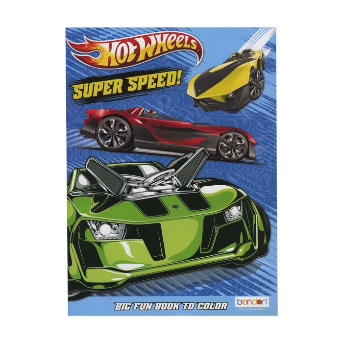 Hot wheels coloring book