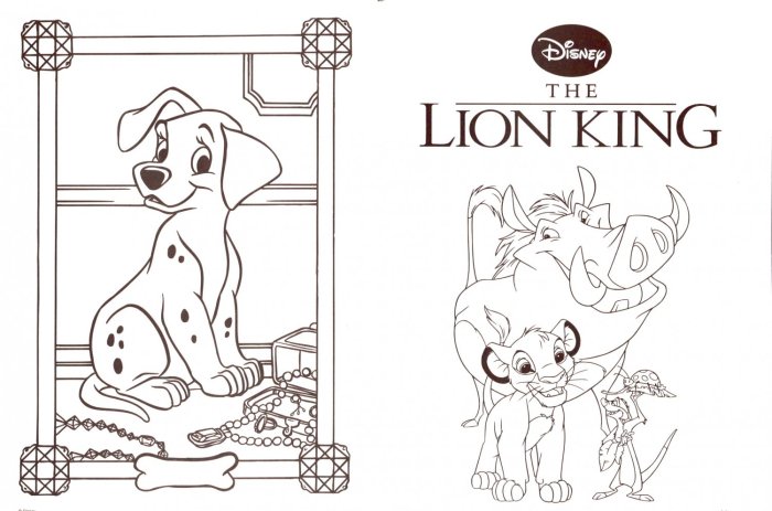 Disney animal friends coloring book