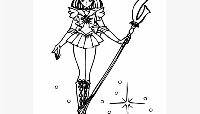 Anime Coloring Pages Sailor Saturn