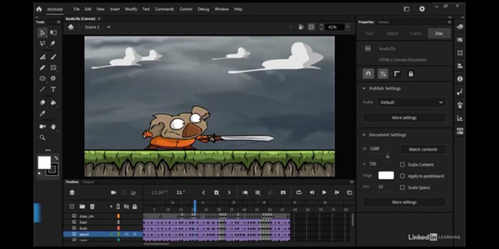 Coloring in adobe animate