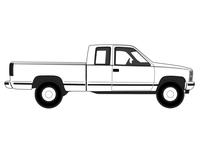 Animated truck coloring pages