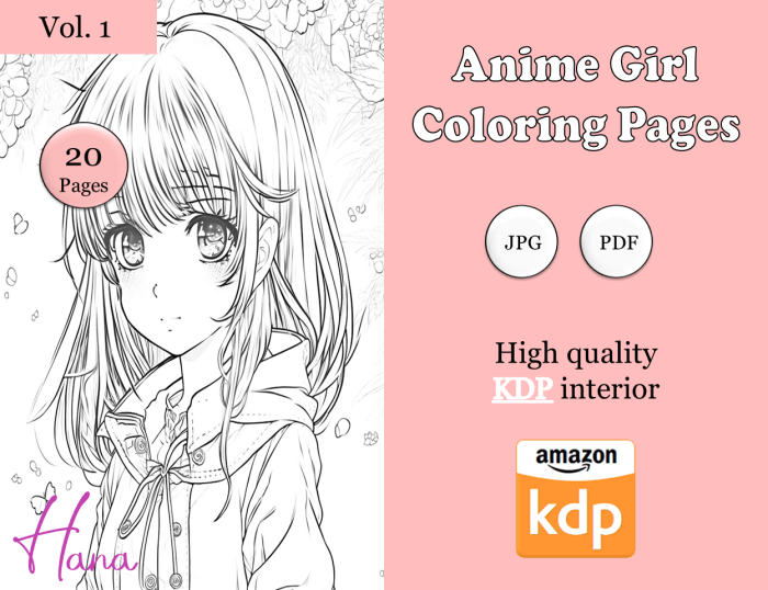 Anime coloring pages transparent png