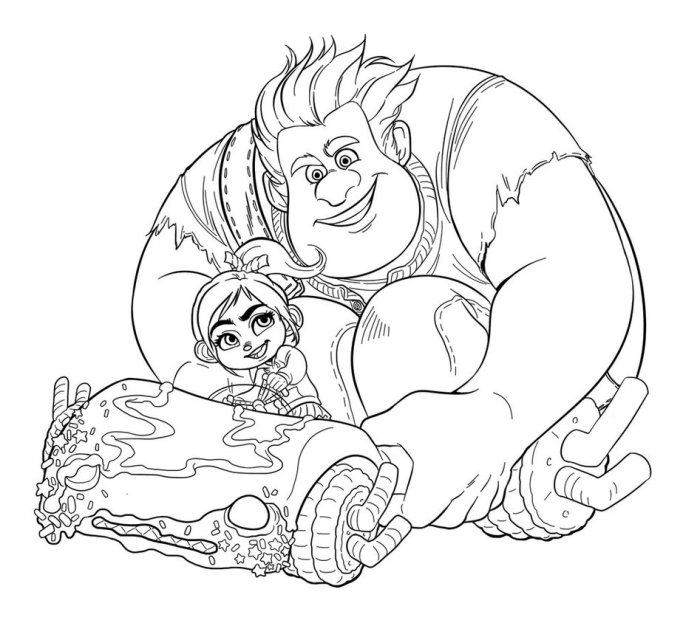 Wreck it ralph coloring book