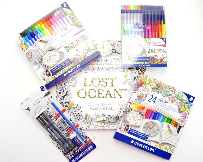 Lost ocean coloring book colored