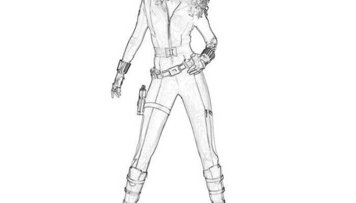 Anime Black Widow Coloring Pages A Deep Dive