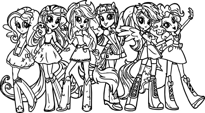 My little pony coloring book