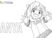 Anime Coloring Pages Anya A Comprehensive Guide