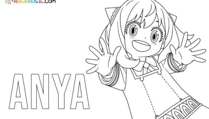 Anime Coloring Pages Anya A Comprehensive Guide