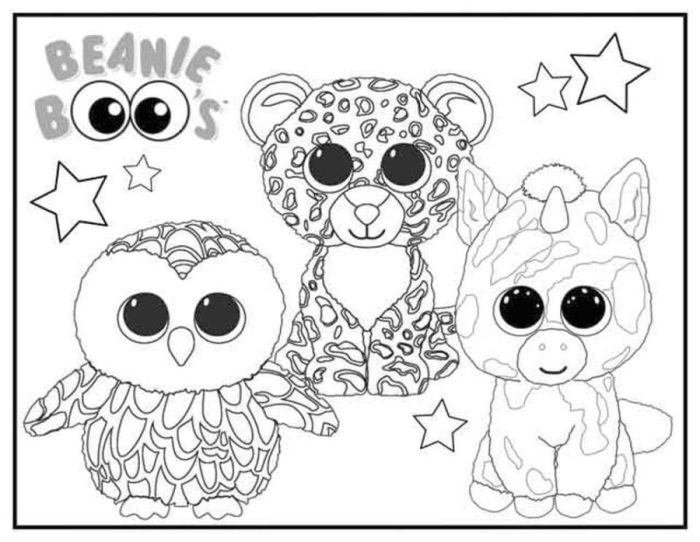 Beanie boo coloring book