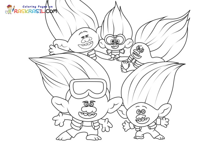 Trolls 3 coloring book