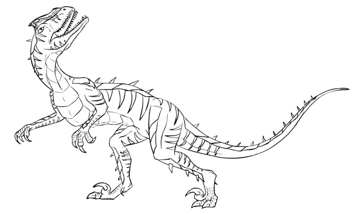 Animated velasa raptor dinosaur coloring pages