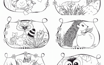 Free coloring pages of baby woodland animals