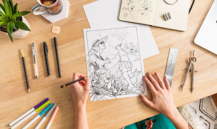 Making a coloring book from photos