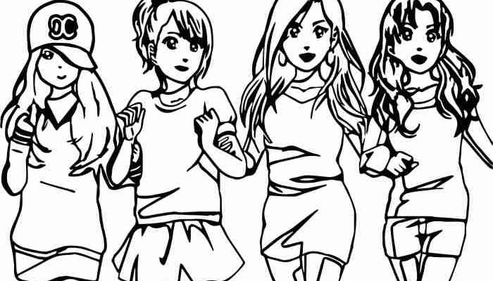 Anime BFF Coloring Page A Creative Exploration