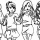 Anime bff coloring page