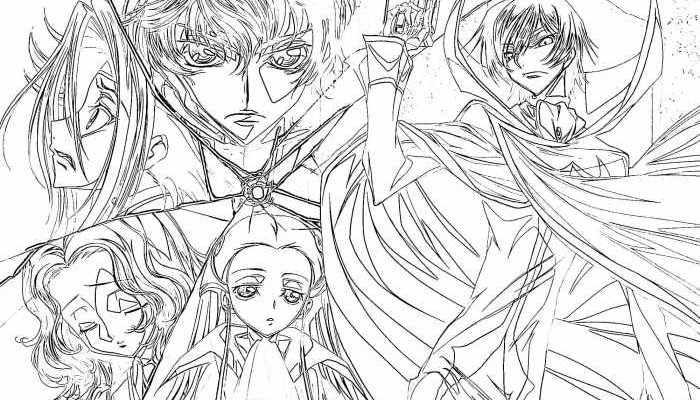 Anime Code Geass Coloring Pages A Colorful Exploration