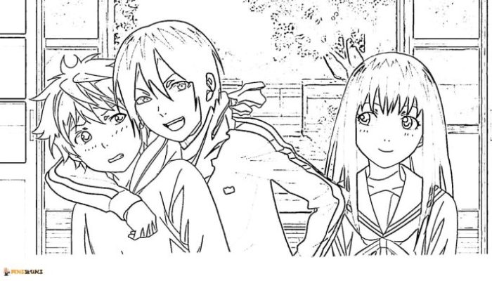 Anime Coloring Sheets Noragami A Creative Exploration