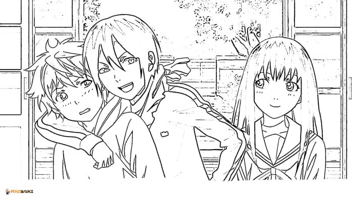 Anime coloring sheets noragami