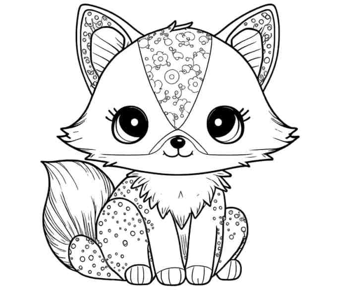 Anime animal person coloring pages