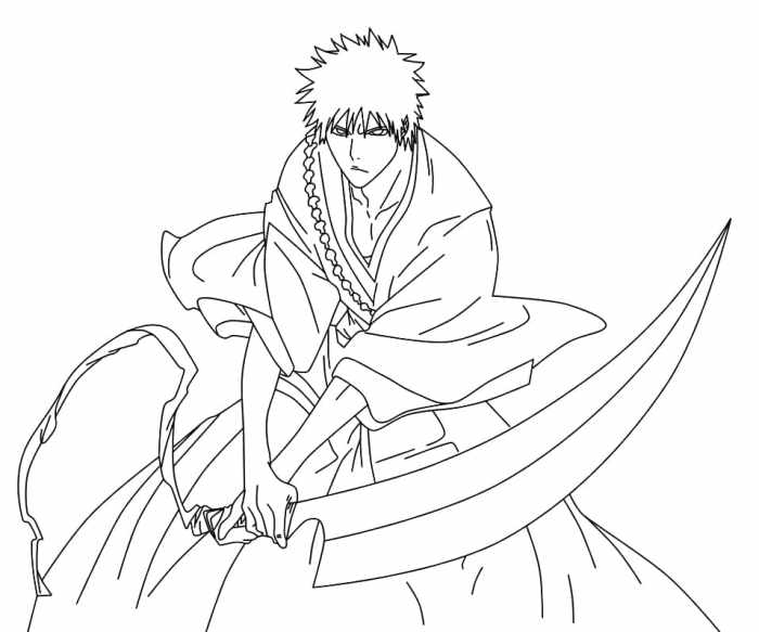 Anime coloring pages bleach