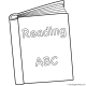 Coloring page of books