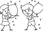 Anime Brother and Sister Coloring Page