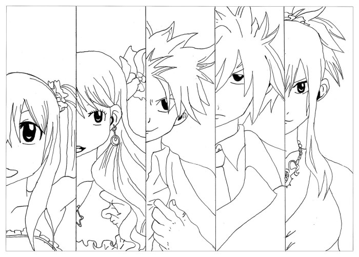 Anime coloring in fairy tail