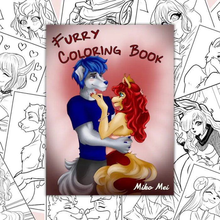 Anime furry coloring pages