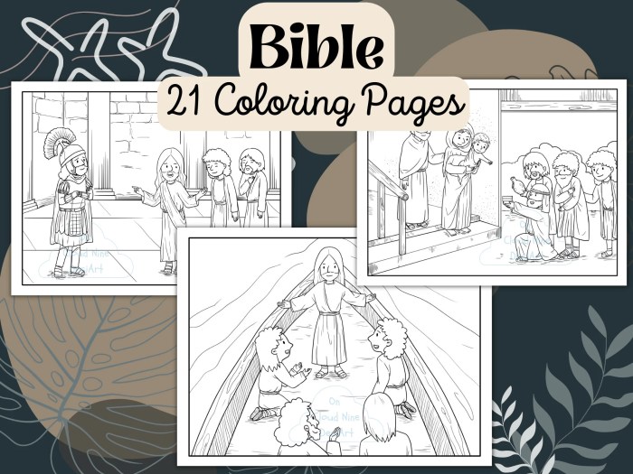 Bible story coloring book