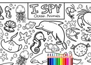 Coloring Sea Animals Sheets for Kids