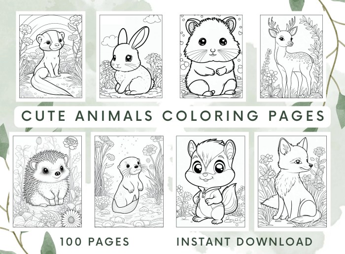 Bolubu cute animals coloring pages