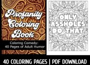 Swear Words Coloring Book Adult Fun