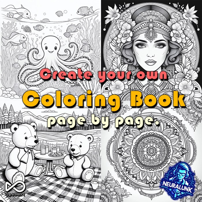 Animation programs for making coloring programs