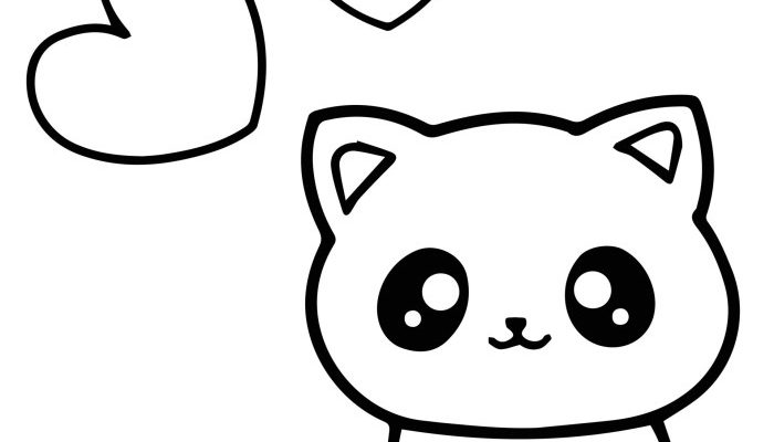 Cute Animals Coloring Pages Cat