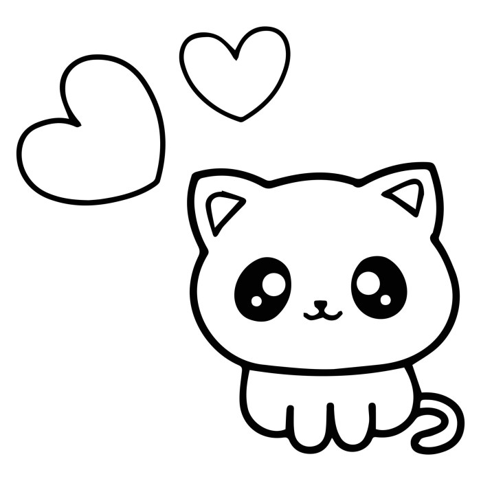 Cute animals coloring pages cat