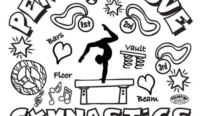 Anime Gymnastics Coloring Pages for Teens