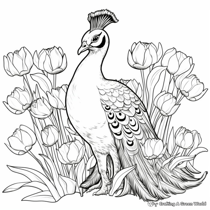 Flower animal coloring pages