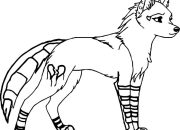 Anime Fox with Wings Coloring Page