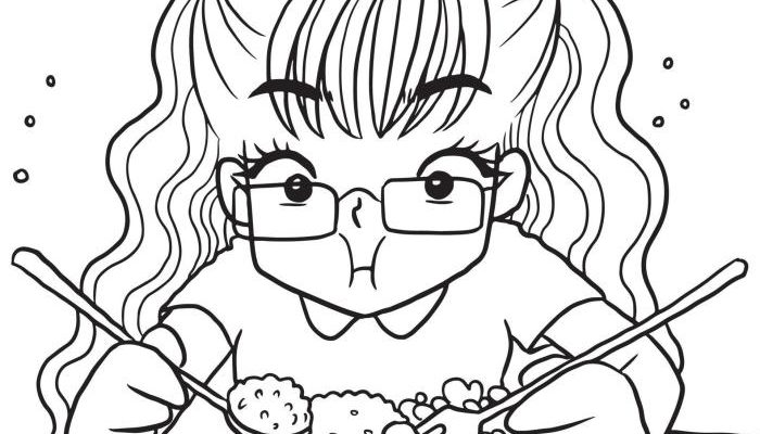 Anime Food Girls Coloring Pages A Colorful Exploration