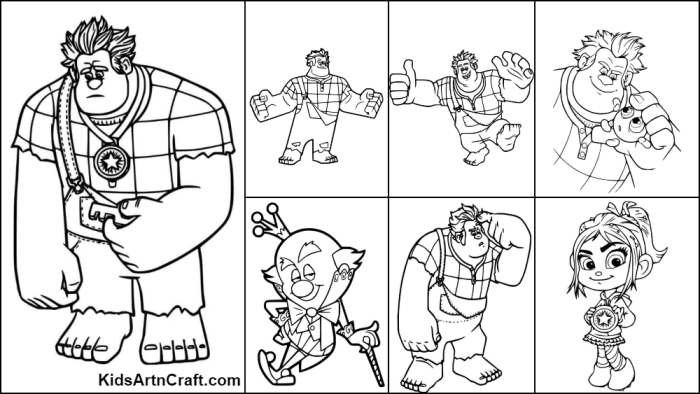 Wreck it ralph coloring book