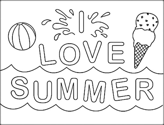 Coloring pages anime summer