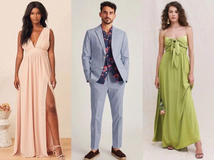 Dressing for outdoor wedding