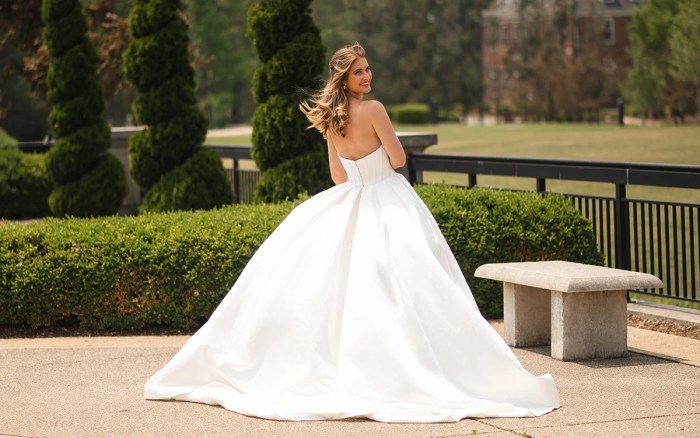 Princess neckline wedding dress