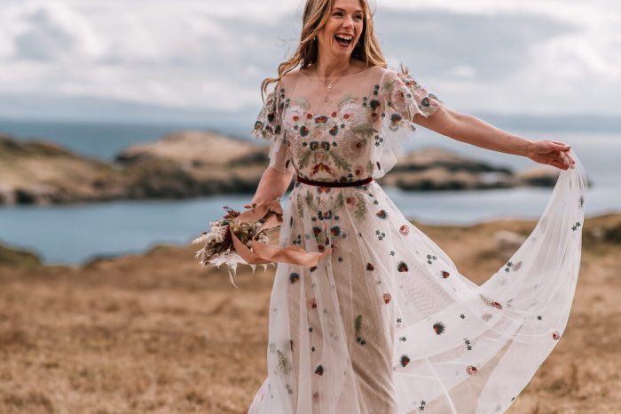 Floral print dresses for weddings