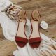 Low heel dress sandals for wedding