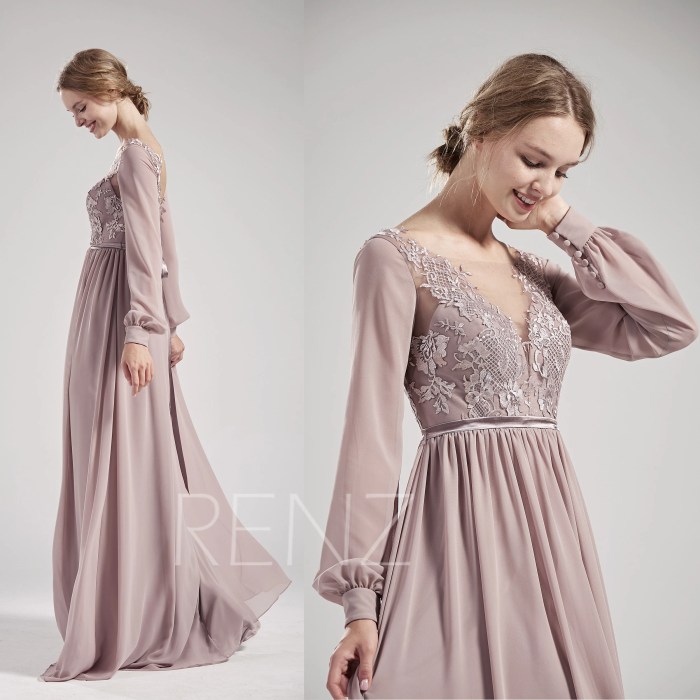 Mauve dress for wedding guest