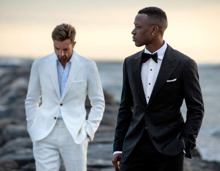 Men dress for wedding